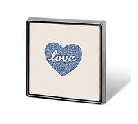 Minimalist Line Art Cartoon Cuore Parola d'amore Unisex Spille & Pins Quadrato Leggero Risvolto Distintivo Gioielli per Abbigliamento Scialle Cappello