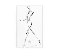 Minimalist Line Art Sketch Walking Figura Umana Singola Toggle Blank Wall Plate Light Switch Cover Decorativo 1 Gang per Cucina Camera Bagno Dimensioni 11,4 x 7 cm