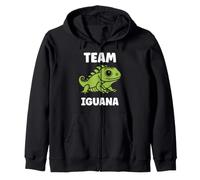 Minimalist Lizard Iguana Reptile Simple Team Iguana Felpa con Cappuccio