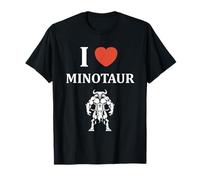 Minimalist Monster Minotaur Greek mythology i love Minotaur Maglietta