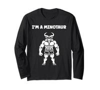 Minimalist Monster Minotaur Greek mythology i'm a Minotaur Maglia a Manica