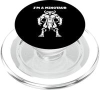 Minimalist Monster Minotaur Greek mythology i'm a Minotaur PopSockets PopGrip per MagSafe