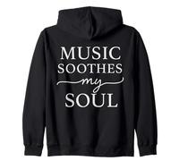 Minimalist Music Soul Citazione Studio Meditazione Suono Felpa con Cappuccio
