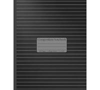 Minimalist Noir: Sleek Black & Grey Abstract Line Composition Notebook: Professional College Ruled Journal | Modern Industrial Aesthetic | 120 Pages, ... Finish for Work, Study, and Creative Writing