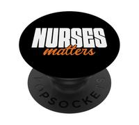 Minimalist Nurses Matters Hospital Staff Art Healthcare PopSockets PopGrip Adesivo