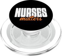 Minimalist Nurses Matters Hospital Staff Art Healthcare PopSockets PopGrip per MagSafe