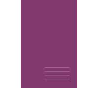 Minimalist Paperback Notebook - Amethist, Lined, 128 Pages: Elegant 5.5" × 8.5" journal for work, study, and creative ideas