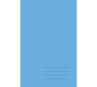 Minimalist Paperback Notebook - Aquamarine Blue, Grid, 128 Pages: Elegant 5.5" × 8.5" journal for work, study, and creative ideas