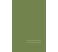 Minimalist Paperback Notebook - Army Green, Grid, 128 Pages: Elegant 5.5" × 8.5" journal for work, study, and creative ideas