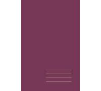 Minimalist Paperback Notebook - Blackberry, Lined, 128 Pages: Elegant 5.5" × 8.5" journal for work, study, and creative ideas