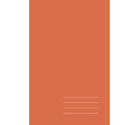 Minimalist Paperback Notebook - Burnt Sienna, Grid, 128 Pages: Elegant 5.5" × 8.5" journal for work, study, and creative ideas