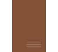 Minimalist Paperback Notebook - Dark Brown, Grid, 128 Pages: Elegant 5.5" × 8.5" journal for work, study, and creative ideas