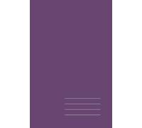 Minimalist Paperback Notebook - Deep Purple, Grid, 128 Pages: Elegant 5.5" × 8.5" journal for work, study, and creative ideas