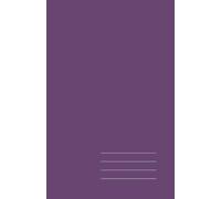 Minimalist Paperback Notebook - Deep Purple, Lined, 128 Pages: Elegant 5.5" × 8.5" journal for work, study, and creative ideas