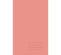Minimalist Paperback Notebook - Peach Coral, Grid, 128 Pages: Elegant 5.5" × 8.5" journal for work, study, and creative ideas