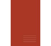 Minimalist Paperback Notebook - Terracotta Red, Grid, 128 Pages: Elegant 5.5" × 8.5" journal for work, study, and creative ideas