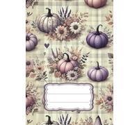 Minimalist Pumpkin Fall Notebook: | 7x10 inch with 100 lined pages