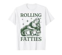Minimalist Rolling Fatties Funny Kitten Cat Mothers Day Maglietta