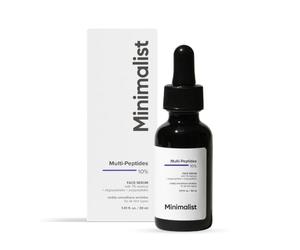 Minimalist Siero per il viso notturno multipeptide per la pelle più giovane senza tempo, 30 ml | Collagen Boosting, Hydrating & Overnight Repair Serum, trasparente, 30 ml (confezione da 1)