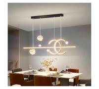 Minimalist Star Top Chandelier Nordic Long Dining Table Lamp Home Decor Strip Lighting Fixture Gold,Black