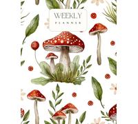 Minimalist Weekly Planner - Elegant Green Watercolor Botanical Design: Undated Feminine Organizer with To-Do Lists, Notes, and Weekly Reflections