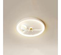 Minimalista Cartoon Astronauta Camera Dei Bambini Montaggio A Incasso Plafoniera Moderna Nordic Pianeta Bianco Rotonda Camera Da Letto Lampada Da Soffitto Rotonda Camera Dei Bambini Lampadario Per La