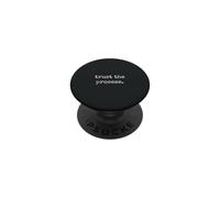 Minimalista Fiducia Il Processo Testo Tipografia Design PopSockets PopGrip Adesivo