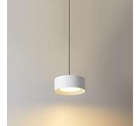 Minimalista Lampada a Sospensione a LED Tamburo Mini Lampadario a Sospensione, Apparecchio di Illuminazione Moderna per Tavolo da Pranzo, Lampadari da 6W Lampadari a Soffitto da Comodino Camera da