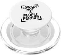 Minimalista Lowkey Non un popolo Persona Umorismo introverso PopSockets PopGrip per MagSafe