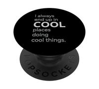 Minimalista Luoghi Cool Cose Font Moderno PopSockets PopGrip Adesivo