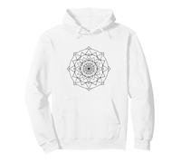 Minimalista Mandala Equilibrio Meditazione Mindfulness Line Art Felpa con Cappuccio