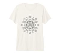 Minimalista Mandala Equilibrio Meditazione Mindfulness Line Art Maglietta Premium