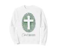 Minimalista Religioso Cristiano Croce Dio Fede Gesù Cristo Felpa