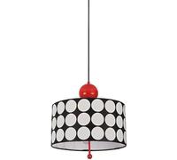 Minimalista retrò francese - Lampada a sospensione, illuminazione a soffitto in ferro battuto a vite, lampada a sospensione in vetro, lampadario rosso nero bianco, luci sospese