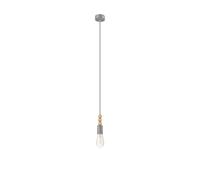 Minimalistische Pendelleuchte Argento Con Legno E27 Soggiorno Pranzo Lampada