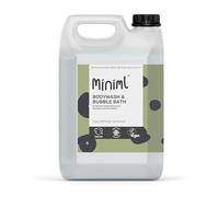 Miniml All Natural Body Wash and Bubble Bath - 5L Refill Moisturising Nourishing Coconut Vera Sensitive Skin Eco Shower Gel Bath Soak - Vegan Friendly Hand, Face & Body High Foam Scrub