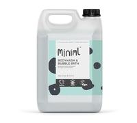 Miniml All Natural Body Wash and Bubble Bath - 5L Refill Moisturising Pink Grapefruit and Aloe Vera Sensitive Skin Eco Shower Gel Bath Soak - Vegan Friendly Hand, Face & Body High Foam Scrub
