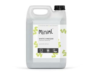 Miniml Eco White Vinegar Cleaning Sorrento Lemon Scented - All Natural Multi-Surface & Multi-Purpose Cleaner, Limescale Remover, Laundry Softener & More - 100% Vegan & Cruelty Free (5L (Pack of 1))