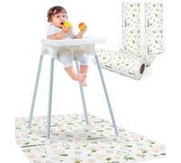 Minimono Tappetino antispruzzo per bambini sotto il seggiolone, 30 pezzi, usa e getta e impermeabili, 101,6 x 119,4 cm, tappetino multiuso per attività artistiche per picnic, forniture per lo
