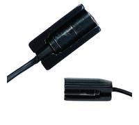 MiniMount - Supporto per Sennheiser ME2/Tascam TM-10L, sottile, a basso profilo, in plastica temprata, rifinito a mano per una maggiore morbidezza, include 5 adesivi MiniMount ipoallergenici (nero)