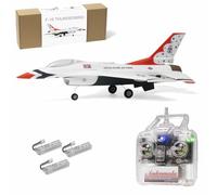 MinimumRC F-16 Thunder-Birds RC aereo per adulti, 30 mm EDF 2S Brushless Power Delta Wing RC Jet Airplane con stabilizzazione giroscopico, modello in scala apertura alare da 290 mm per hobbisti - RTF