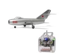 MinimumRC MiG-15 Micro EDF Jet RC Airplane, 30 mm Ventilatore canalizzato 2S Power System 4CH Military Fighter RC Airplane con stabilizzazione giroscopica per collezione o regalo