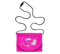 minimutz Portafoglio per bambini personalizzato, borsa per bambini con nome, borsa sul petto unicorno stelle ragazza, rosa., s, Adatto ai bambini