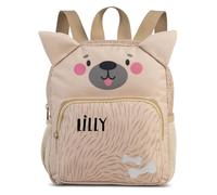 minimutz - Zaino per l'asilo con animali per ragazze e ragazzi - Personalizzato con nome - Zaino per bambini con tasca anteriore, 21 x 24 x 13 cm
