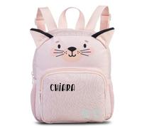 minimutz - Zaino per l'asilo con animali per ragazze e ragazzi - Personalizzato con nome - Zaino per bambini con tasca anteriore, 21 x 24 x 13 cm