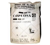 minio di piombo 25 kg in polvere uso professionale per pittura pitture