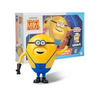 Minion Despicable Me 4 giocattoli, 4,7 pollici Mega Dave Action Figure, 6 espressioni di cambiamento con tasche nascoste Minion modello, regalo per bambini a partire da 8 anni