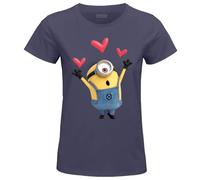 Minion Monsters Maglietta da Donna, Grigio Topo, M