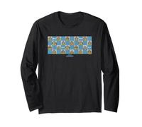 Minions 8-Bit Pixel Hello Retro Maglia a Manica