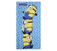 Minions - Asciugamano in microfibra per bambini, per bagno e spiaggia, in microfibra, per bambini, con motivo per bambini e uso quotidiano